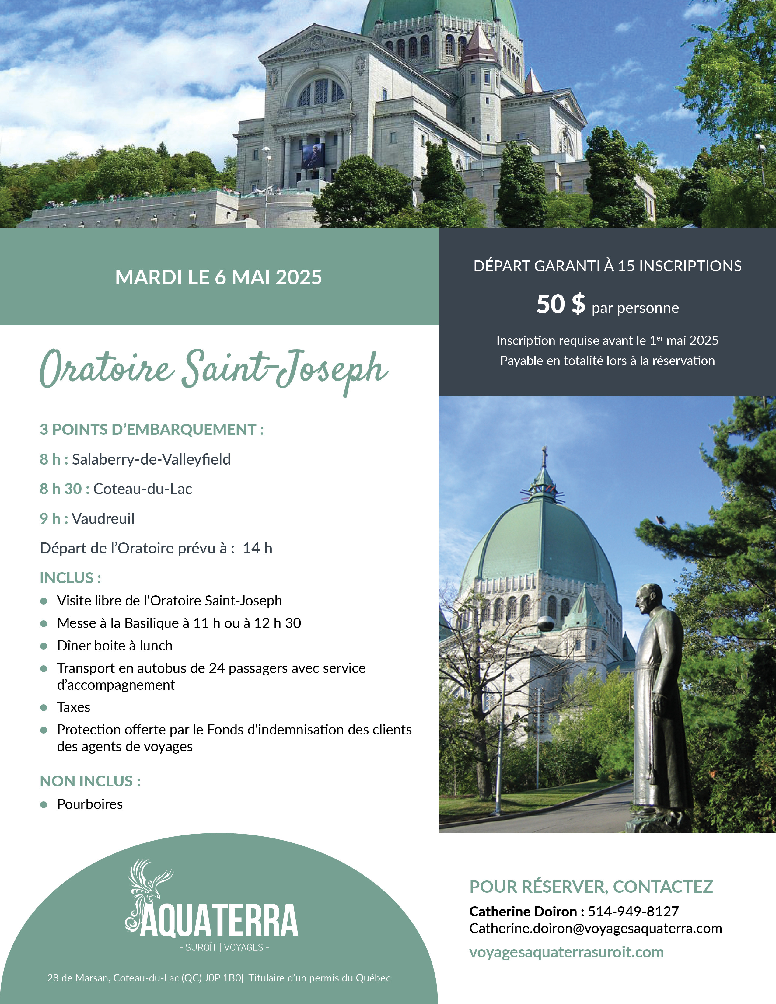 Forfait Oratoire St-Joseph Forfait Oratoire St-Joseph